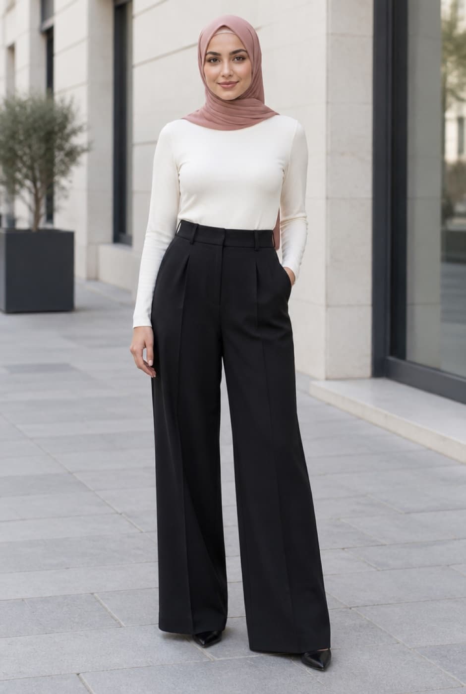 Wide Tailored Trousers — alternate view