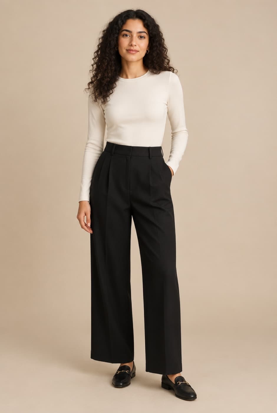 Wide Tailored Trousers