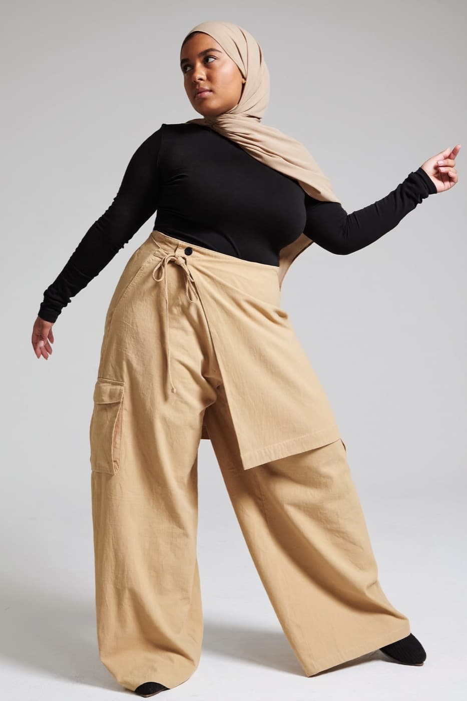Wide Cargo Trousers
