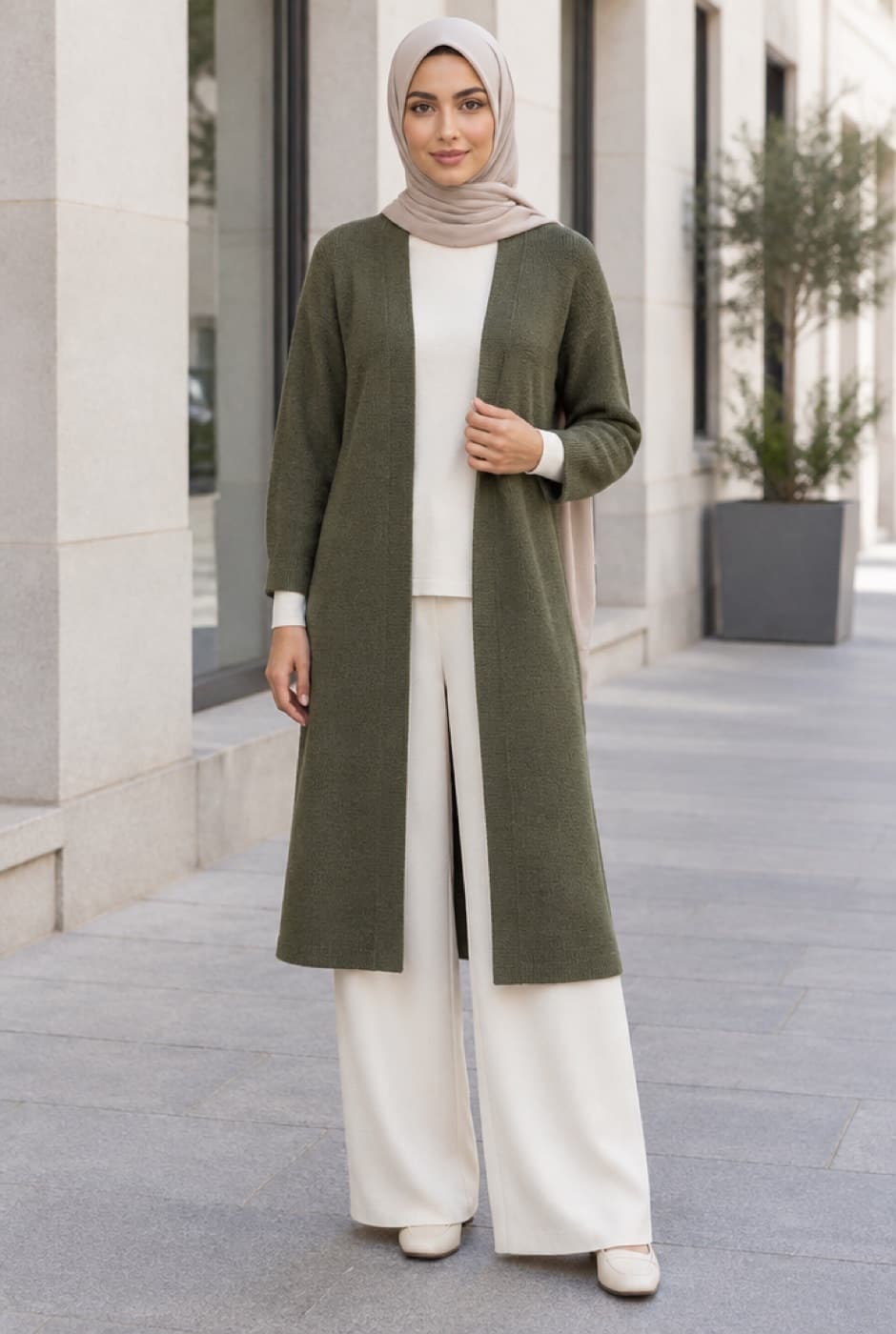 Long Open Cardigan