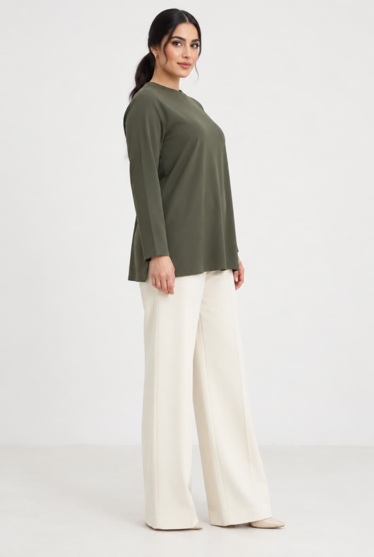 High-Rise Wide Trousers — alternate view