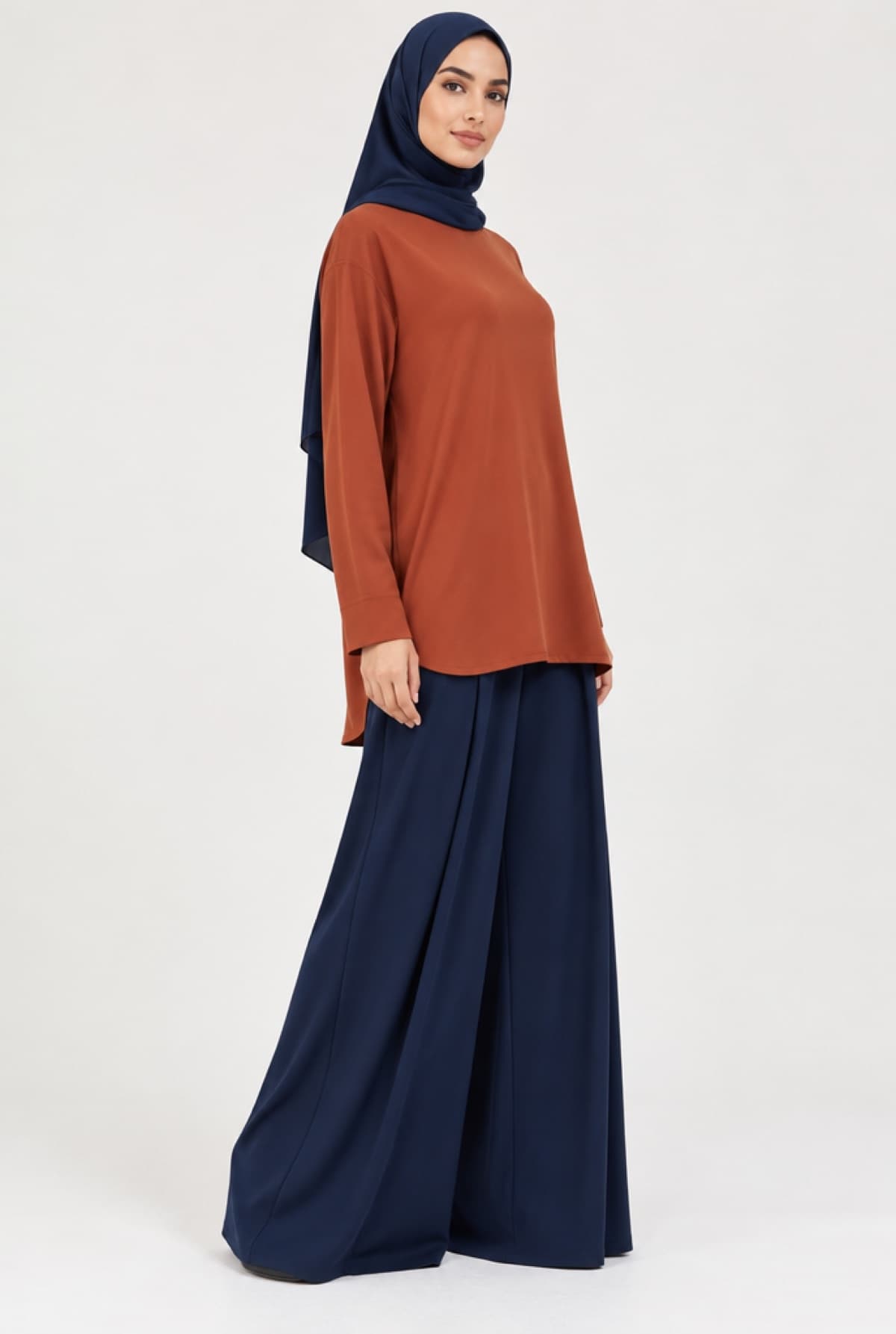 Pleated Palazzo Trousers — alternate view